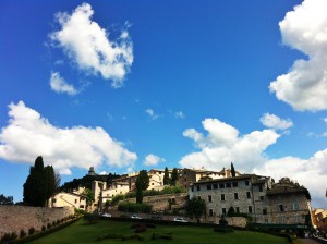 Assisi panorama visita papa Francesco